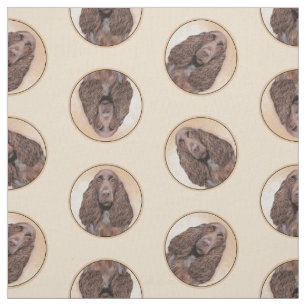 Tissu Field Spaniel Peinture Roan Cute Original Chien Ar