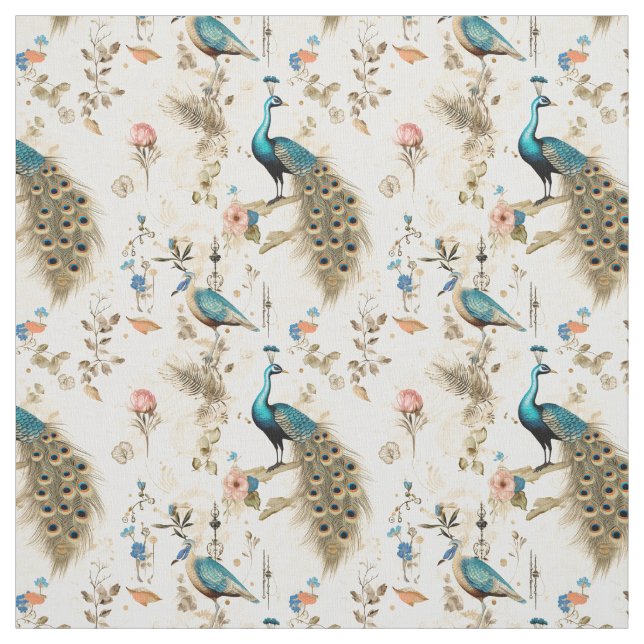 Tissu Fier Whimsical : Whimsy Peacock (Échantillon)