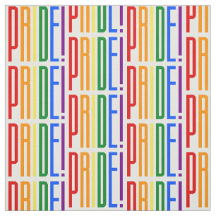 Tissu Fière ! Logo de typographie LGBT Rainbow Flag