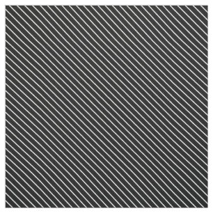 Tissu Filets diagonaux - noirs et blancs