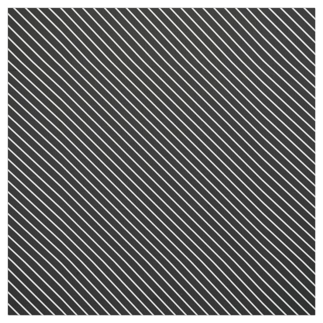 Tissu Filets diagonaux - noirs et blancs (Échantillon)