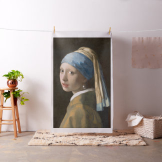 Tissu Fille avec une perle d'oreille-Johannes Vermeer