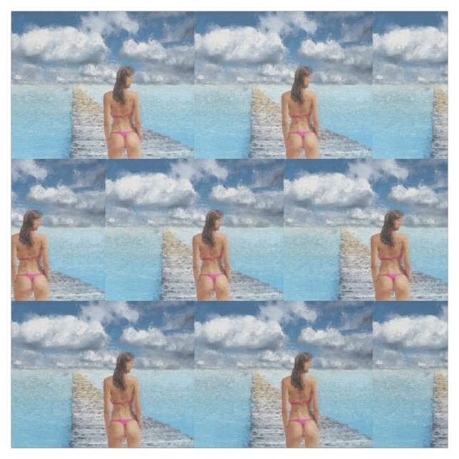 Tissu Fille Bikini Thunder_Cove (Échantillon)