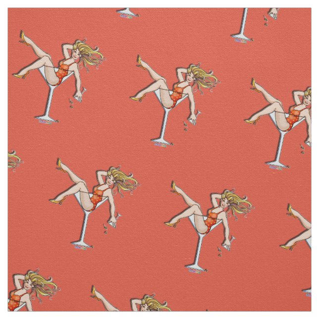 TISSU - FILLE DANS UN VERRE À MARTINI 2 (Échantillon)
