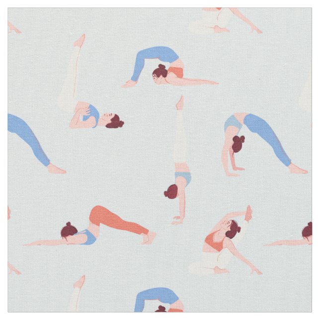 Tissu Fille de yoga (Fermer)
