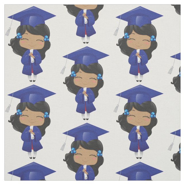Tissu Fille d'obtention du diplôme (Échantillon)