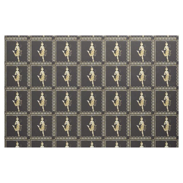 Tissu Fille Flapper des années 1920 Thunder_Cove (Fat Quarter)