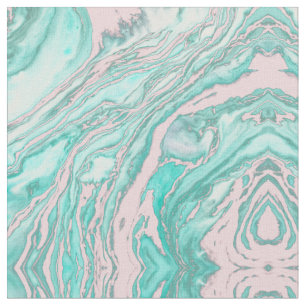 Tissu Fille moderne rose Turquoise vert fumé Motif en ma