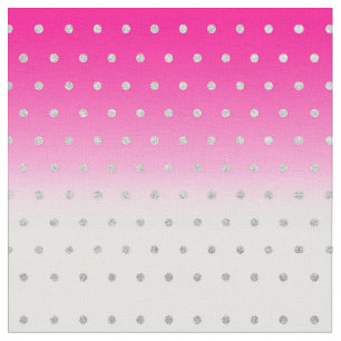 Tissu Fille Parties scintillant moderne Pois Neon rose O