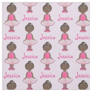 Tissu Fille personnalisée Ballerina Pink Tutu Ballet Dan