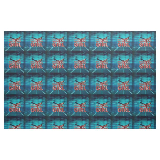 Tissu Fille SUPÉRIEURE d'arts martiaux (Fat Quarter)