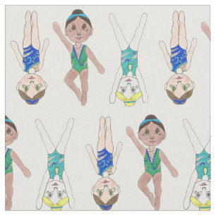 Tissu Filles de nageur synchronisées Synchro Sports de n