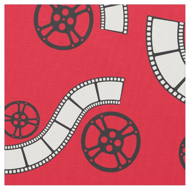 Tissu Film de théâtre Reels Movie Theatre Red (Fermer)