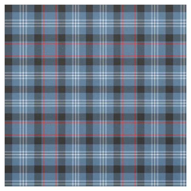Tissu Fitzgerald Tartan Motif Blue Irish Plaid (Échantillon)