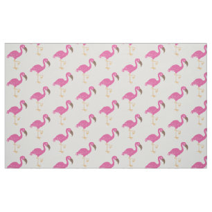 Tissu Flamant rose