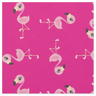 Tissu Flamant rose rose mignon Tropical Imprimé Enfants