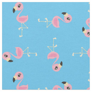 Tissu Flamant rose rose mignon Tropical Imprimé Enfants