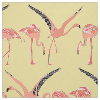 Tissu flamants