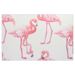 Tissu Flamants roses