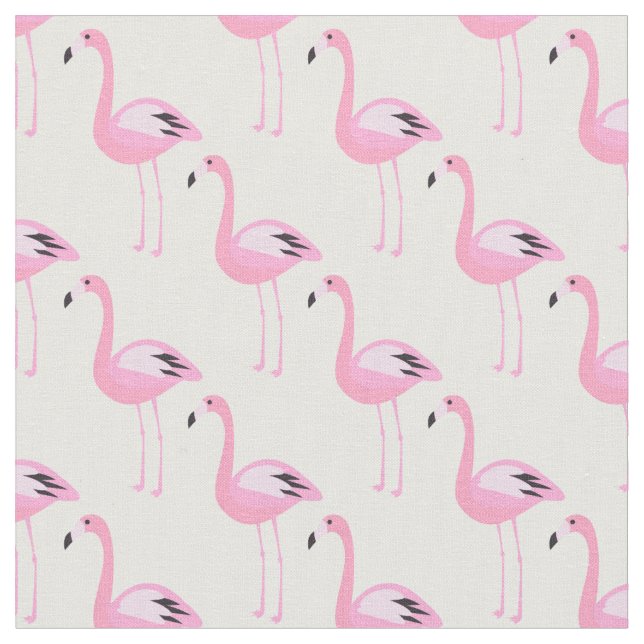 Tissu Flamants roses roses (Fermer)