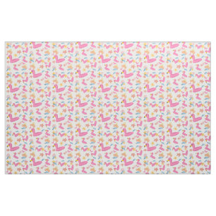 Tissu Flamingo party d'été