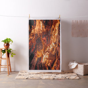 Tissu Flamme orange