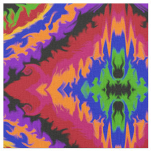 Tissu Flammes dans les couleurs abstraites