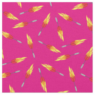 Tissu Flammes Flamme Jeux de volée Sports Filles roses