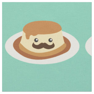 Tissu Flan moustaché