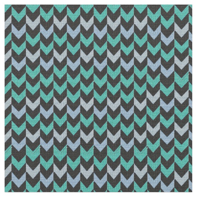 Tissu Flèche de texture Turquoise, noire, bleue claire (Fermer)