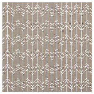 Tissu Flèches Brown Mocha