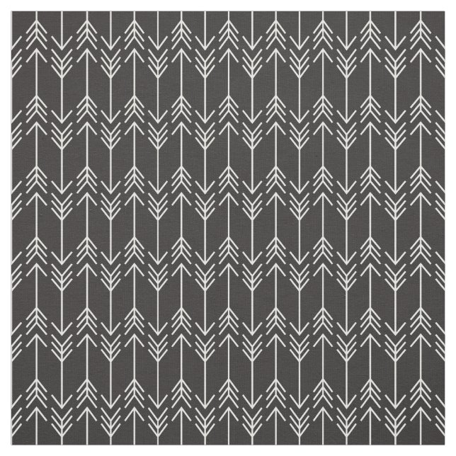 Tissu Flèches Noir et Blancs (Échantillon)