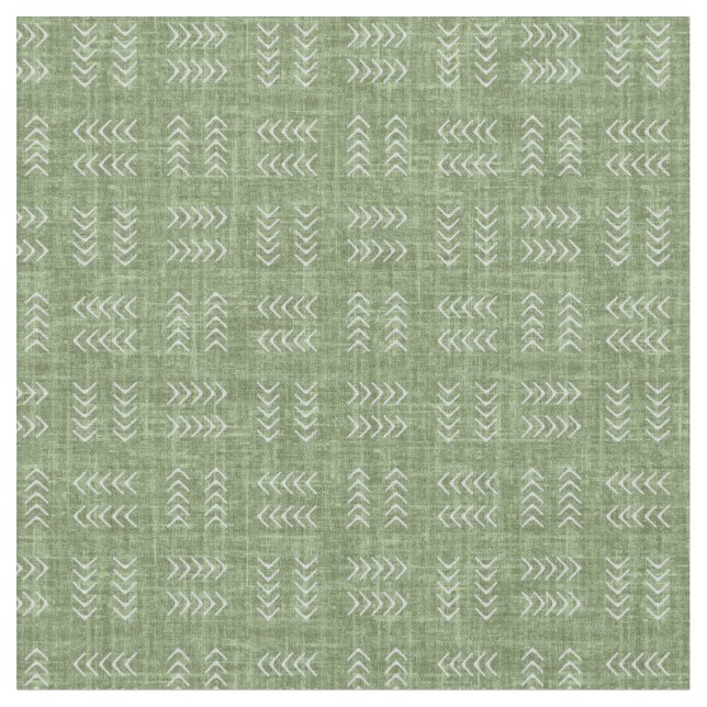 Tissu Flèches sur lin vert Pickle (Fermer)