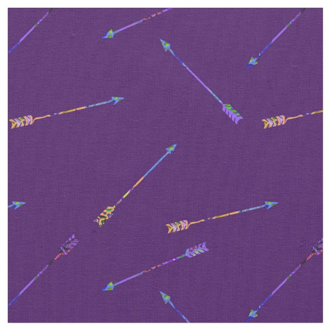 Tissu Flèches sur violet | Saint Valentin (Fermer)