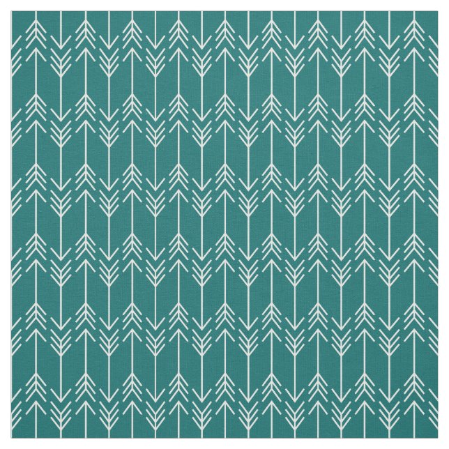 Tissu Flèches Turquoises foncées (Échantillon)