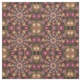 Tissu Fleur brillante surréaliste Art Abstrait fractal m