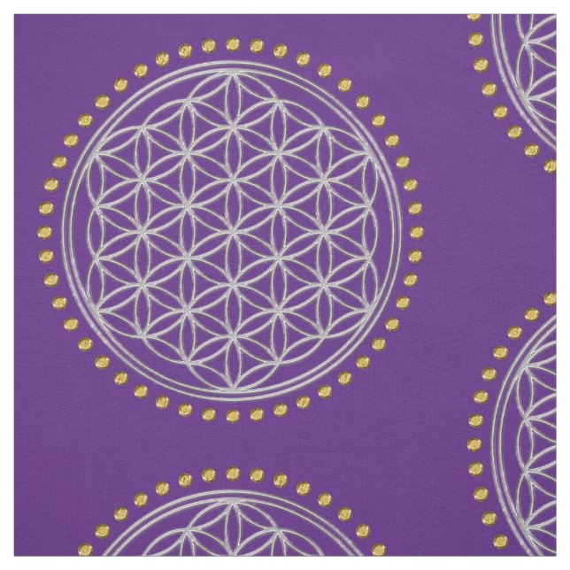 Tissu Fleur de DES Lebens - cristal brillant de la (Échantillon)