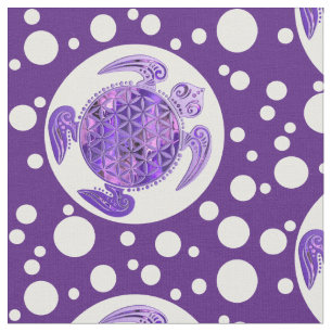 Tissu Fleur de DES Lebens - violette de la vie/Blume de