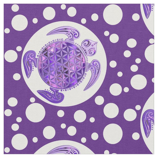 Tissu Fleur de DES Lebens - violette de la vie/Blume de (Fermer)