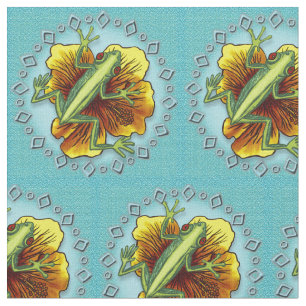 Tissu Fleur de grenouille