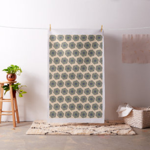 Tissu Fleur de la vie / Blume des Lebens - Lotus Contour