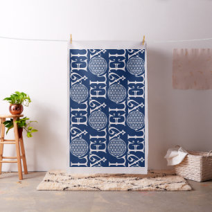 Tissu Fleur de la vie - LOVE lettrage tatouage blanc