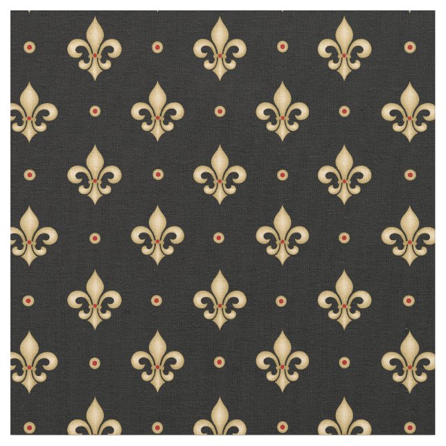 Tissu Fleur De Lis Motif (Fermer)