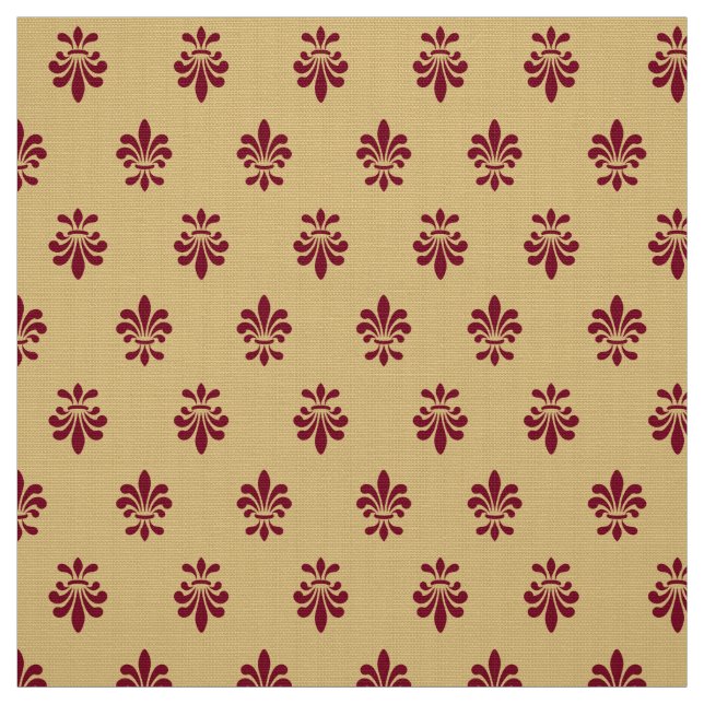 Tissu Fleur De Lis Motif (Échantillon)