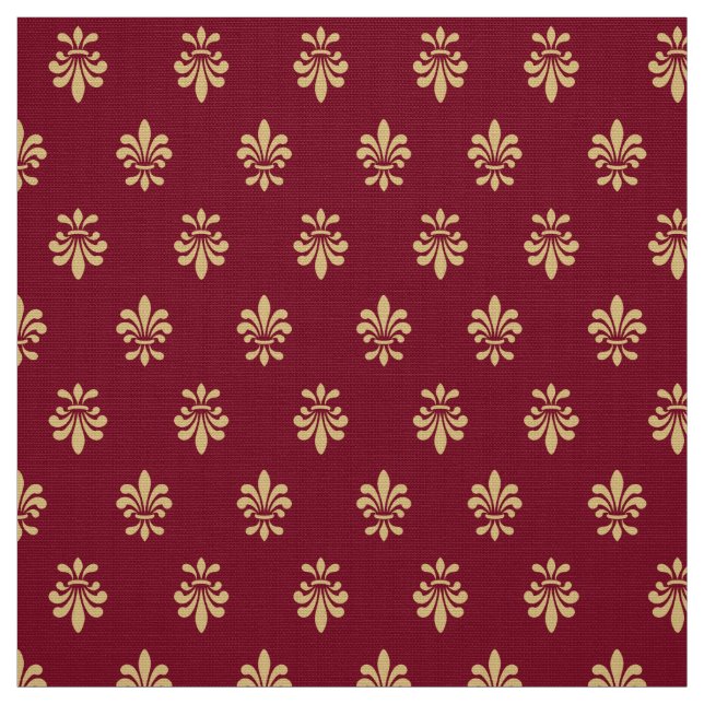Tissu Fleur De Lis Motif (Échantillon)