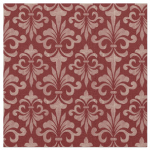 Tissu Fleur de Lis Vintage Français Élégant Motif Royal