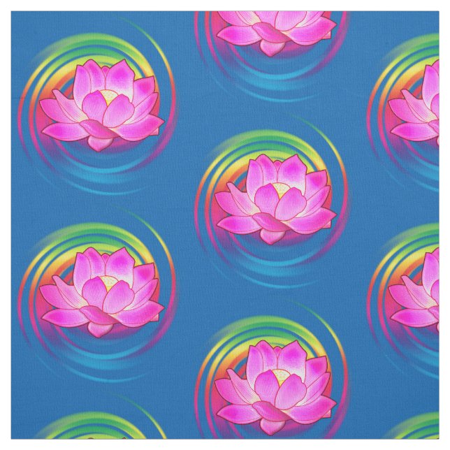Tissu Fleur de Lotus (Échantillon)