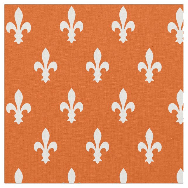 Tissu Fleur de Lys victorienne Persimmon (Fermer)