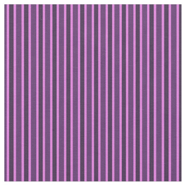 Tissu Fleur de miel, rayures violet foncé et rose violet (Fermer)