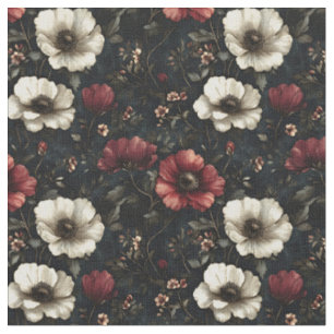Tissu Fleur de minuit - Moody foncé Floral
